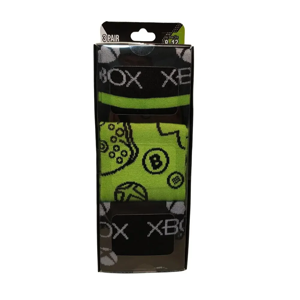 Xbox Crew Socks - 3 Pairs